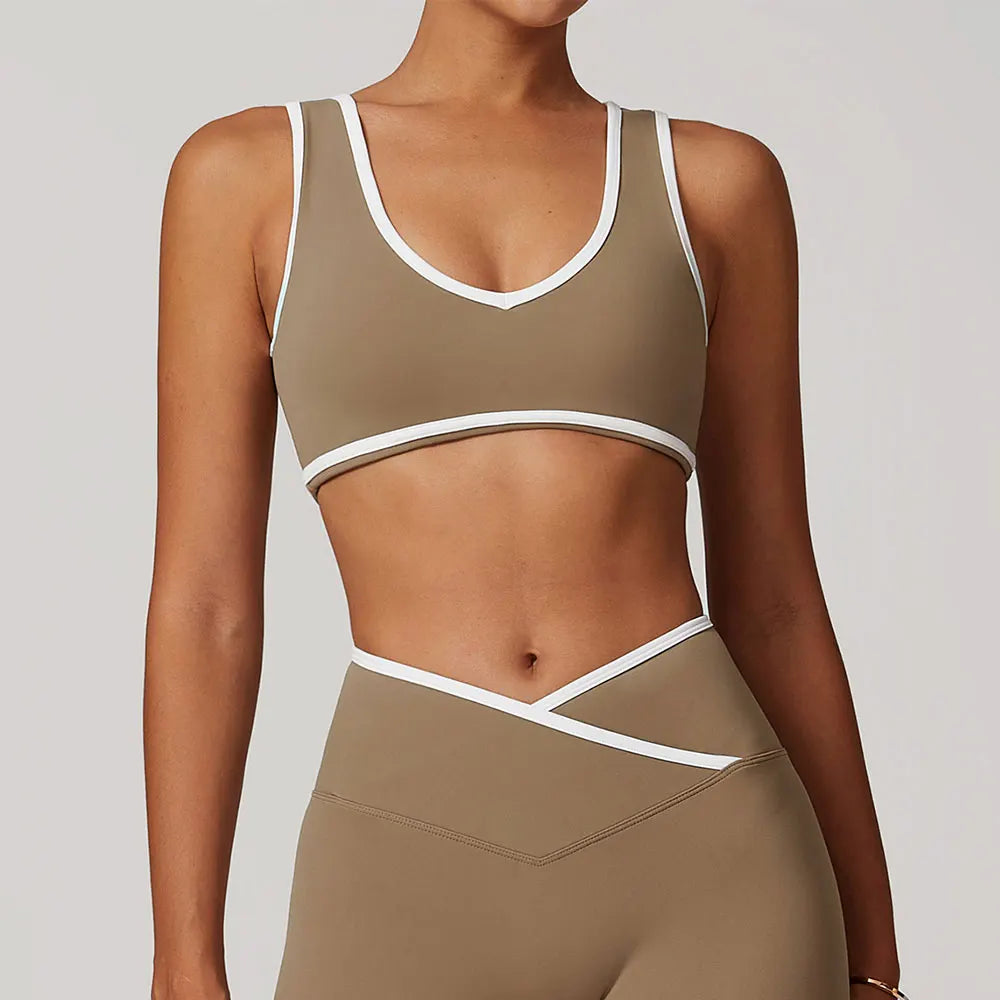 Top Esportivo Feminino Push Up Fitness Yoga