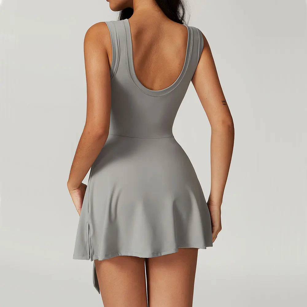 Fato De Treino De Ioga Para Mulheres, Conjunto De Ioga, Macacões, Saia De Treino, Romper, Roupa De Ginástica, 1 Pc