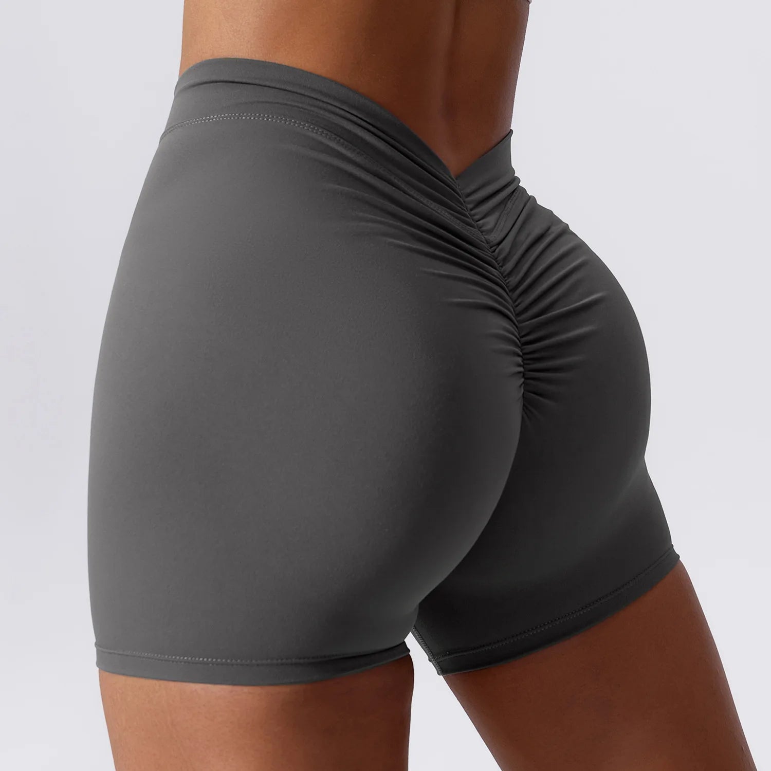 V voltar shorts de yoga para mulheres treino ginásio push up shorts scrunch butt esporte curto fitness collants ciclismo shorts activewear