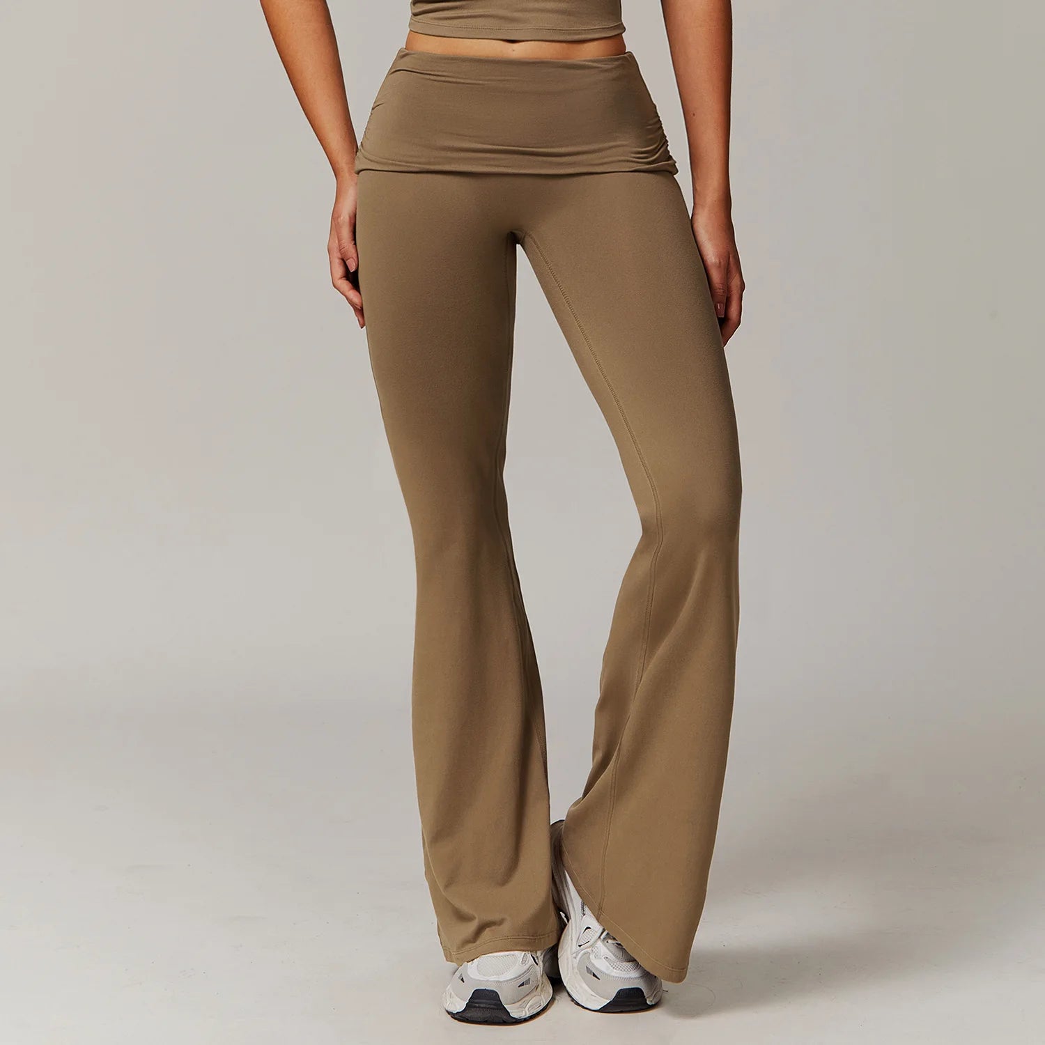 Mulheres yoga bell-bottoms leggings collants ginásio leggings calças esportivas cintura alta calças de perna larga leggings de fitness treino correndo pant
