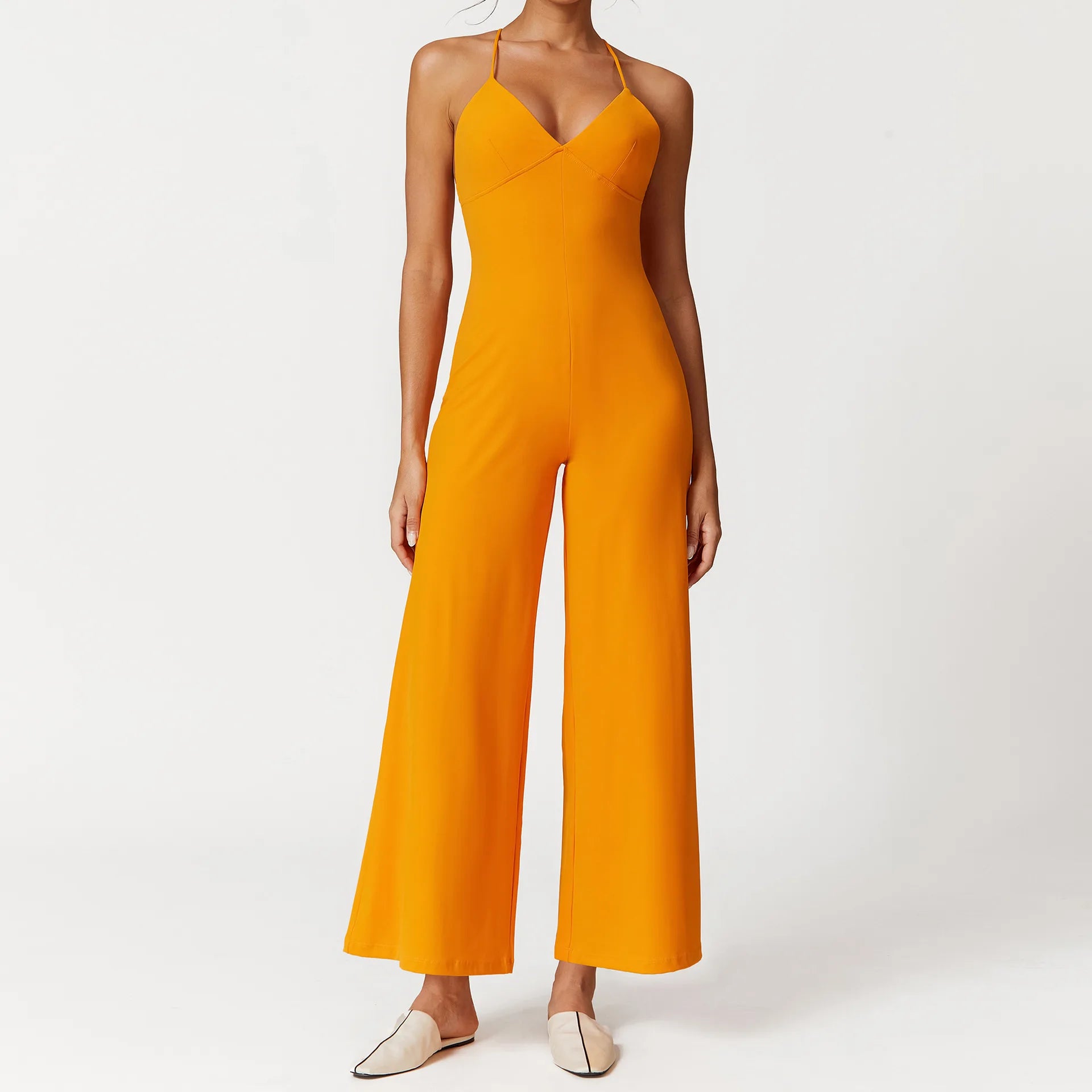 Mulheres perna larga com decote em v ginásio terno de fitness sexy alargamento leggings macacões uma peça treino yoga conjunto playsuit bodysuit roupas ativas