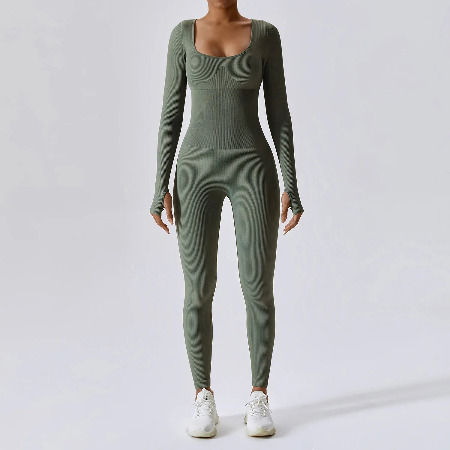 Sem costura yoga terno feminino bodysuit primavera dança roupas de fitness ginásio push up treino bodysuit apertado de manga comprida atlético wear