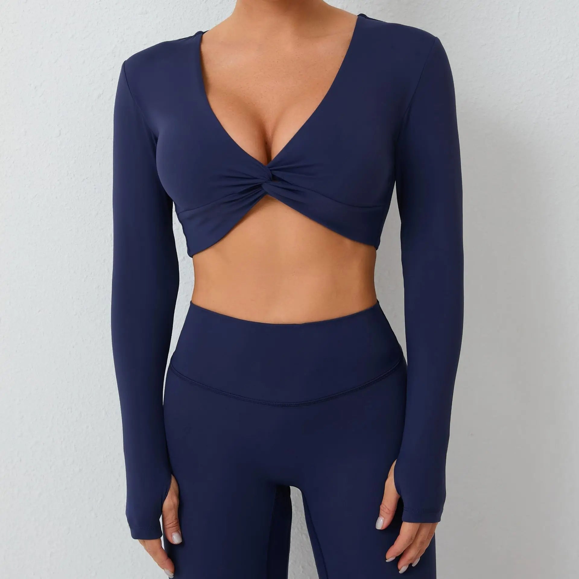Camisas de yoga das mulheres manga longa yoga colheita topos correndo camisas ginásio camisa push up treino ginásio superior inserção almofadas fino ajuste esportes sexy