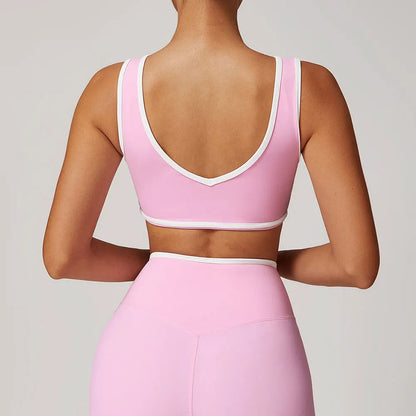 Top Esportivo Feminino Push Up Fitness Yoga