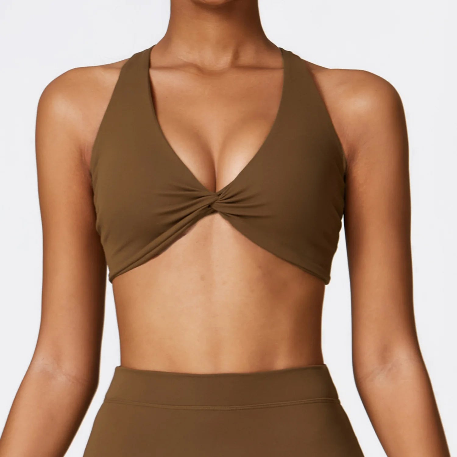 Sutiã esportivo ginásio push up topo feminino roupas de yoga feminino design plissado sutiã treino colheita superior feminino à prova de choque correndo yoga sutiã
