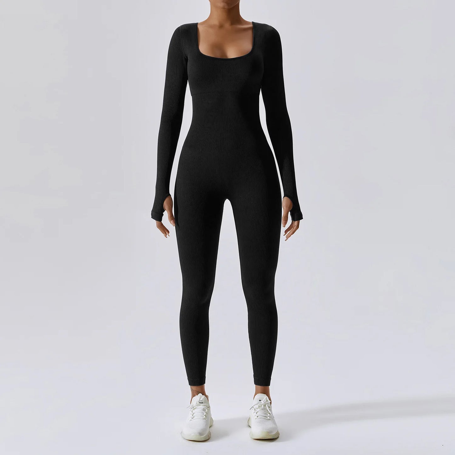 Sem costura yoga terno feminino bodysuit primavera dança roupas de fitness ginásio push up treino bodysuit apertado de manga comprida atlético wear