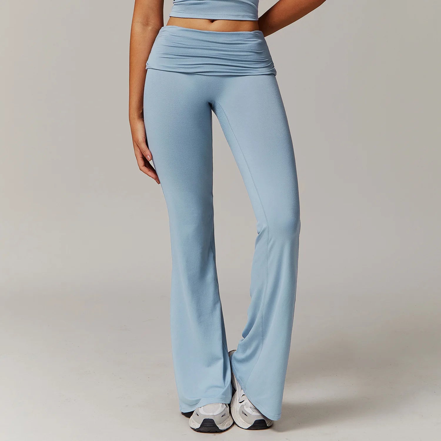 Mulheres yoga bell-bottoms leggings collants ginásio leggings calças esportivas cintura alta calças de perna larga leggings de fitness treino correndo pant