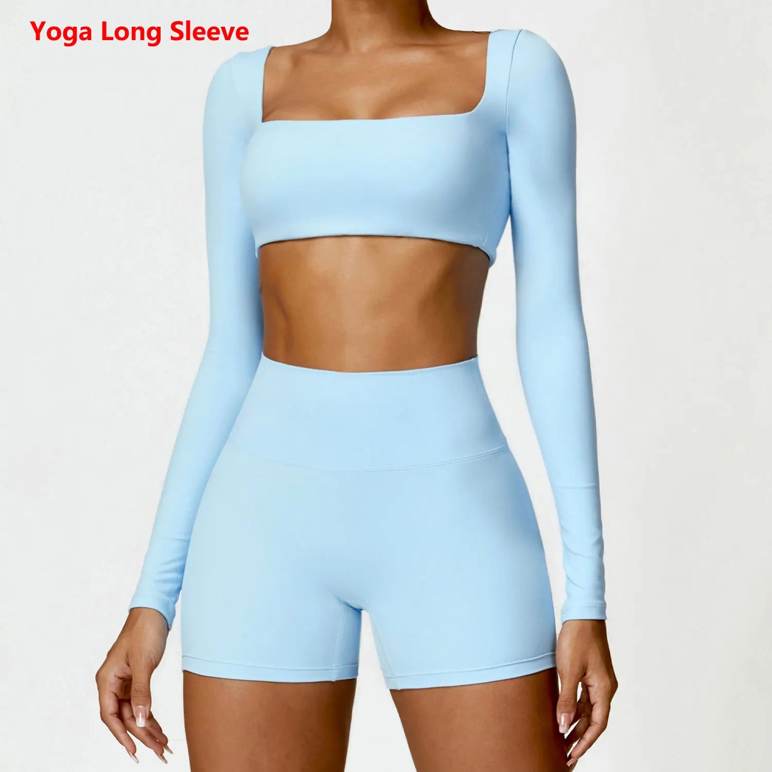 Inverno feminino yoga manga longa ginásio push up fitness topo ao ar livre correndo roupas de fitness escovado camiseta manga longa esportes topo
