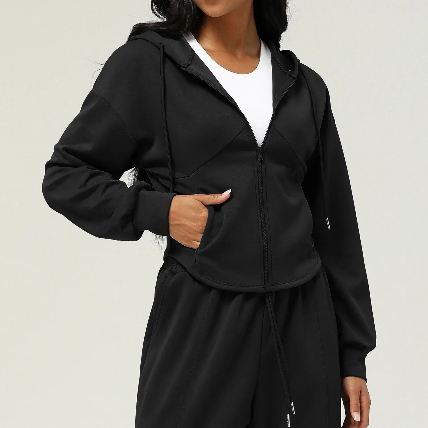 Mulheres zip completo correndo jaquetas relaxar ajuste oversized ginásio de fitness sweatshirts outono casual treino suéteres roupas 2024