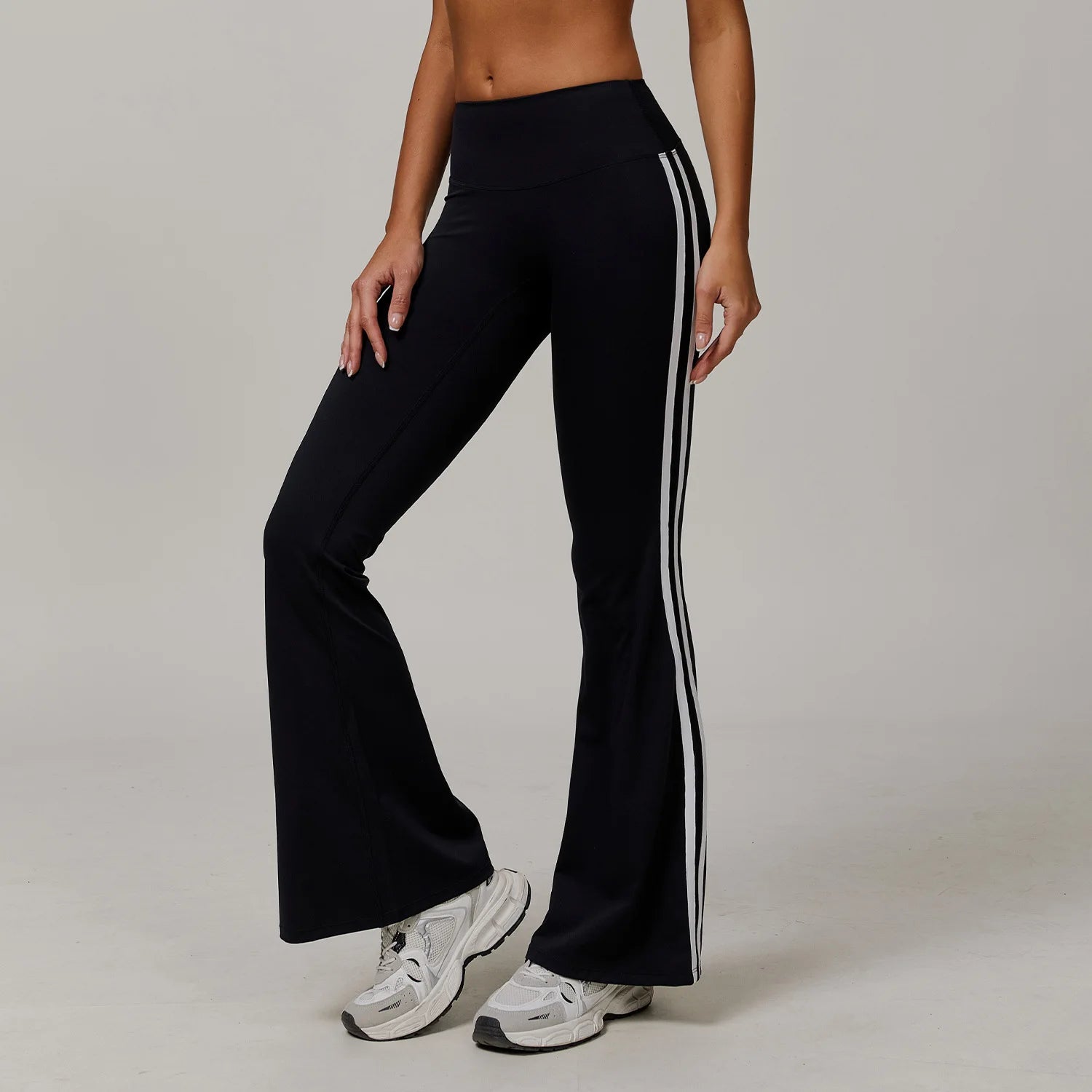 Treino alargamento leggings yoga mulheres cintura alta perna larga calças de yoga ginásio esportes magro queimado calças apertadas controle barriga dança