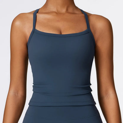 Sutiã esportivo de cordas para mulheres, tops de ginástica, sutiã sexy, reunir fitness, push up, treinamento, corrida, colete esportivo feminino