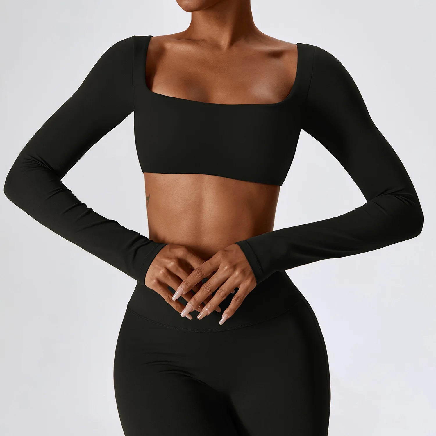 Sexy camisas de yoga topo de colheita mangas compridas camisas para mulheres yoga esportes fitness ginásio roupas treino topos camisas esportivas