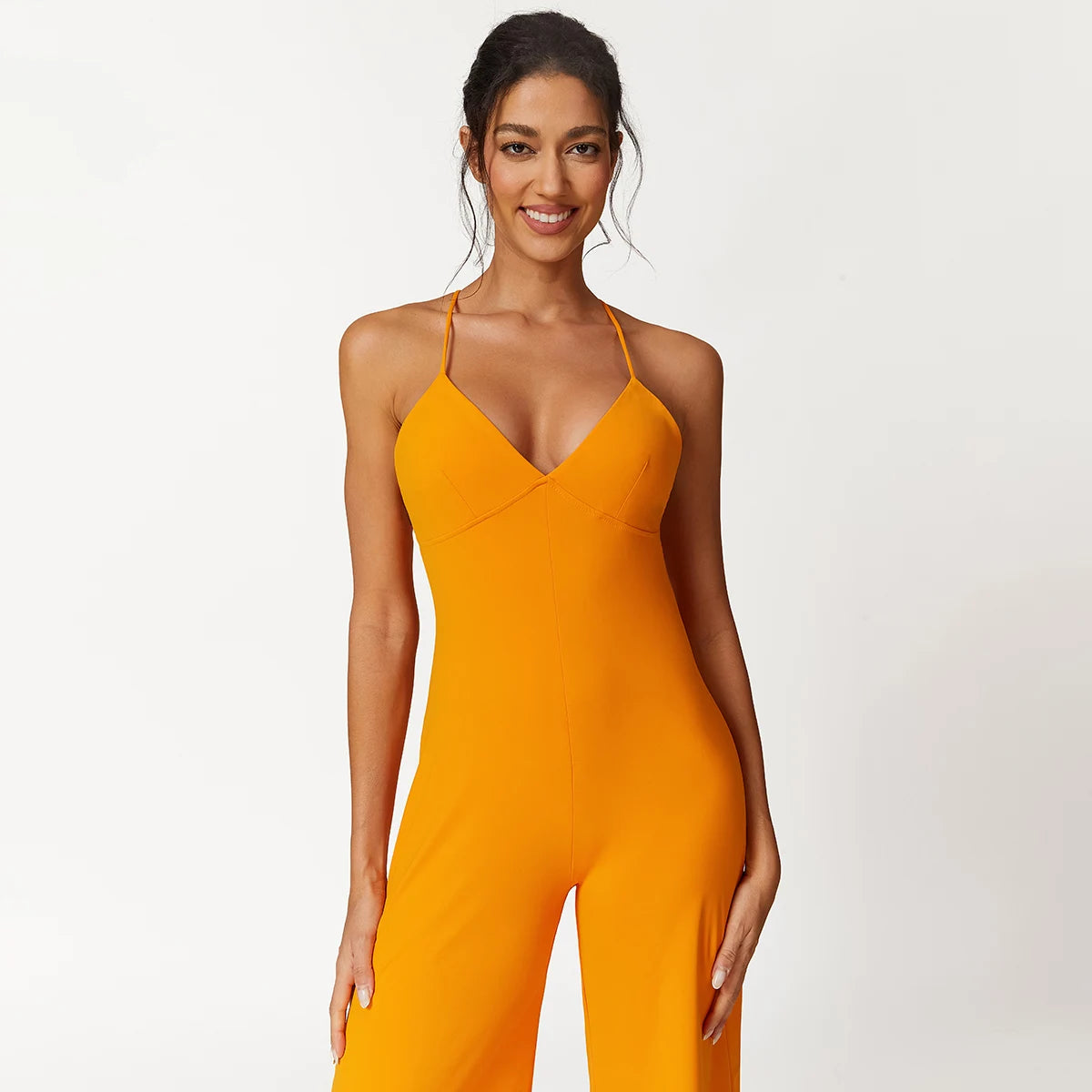 Mulheres perna larga com decote em v ginásio terno de fitness sexy alargamento leggings macacões uma peça treino yoga conjunto playsuit bodysuit roupas ativas