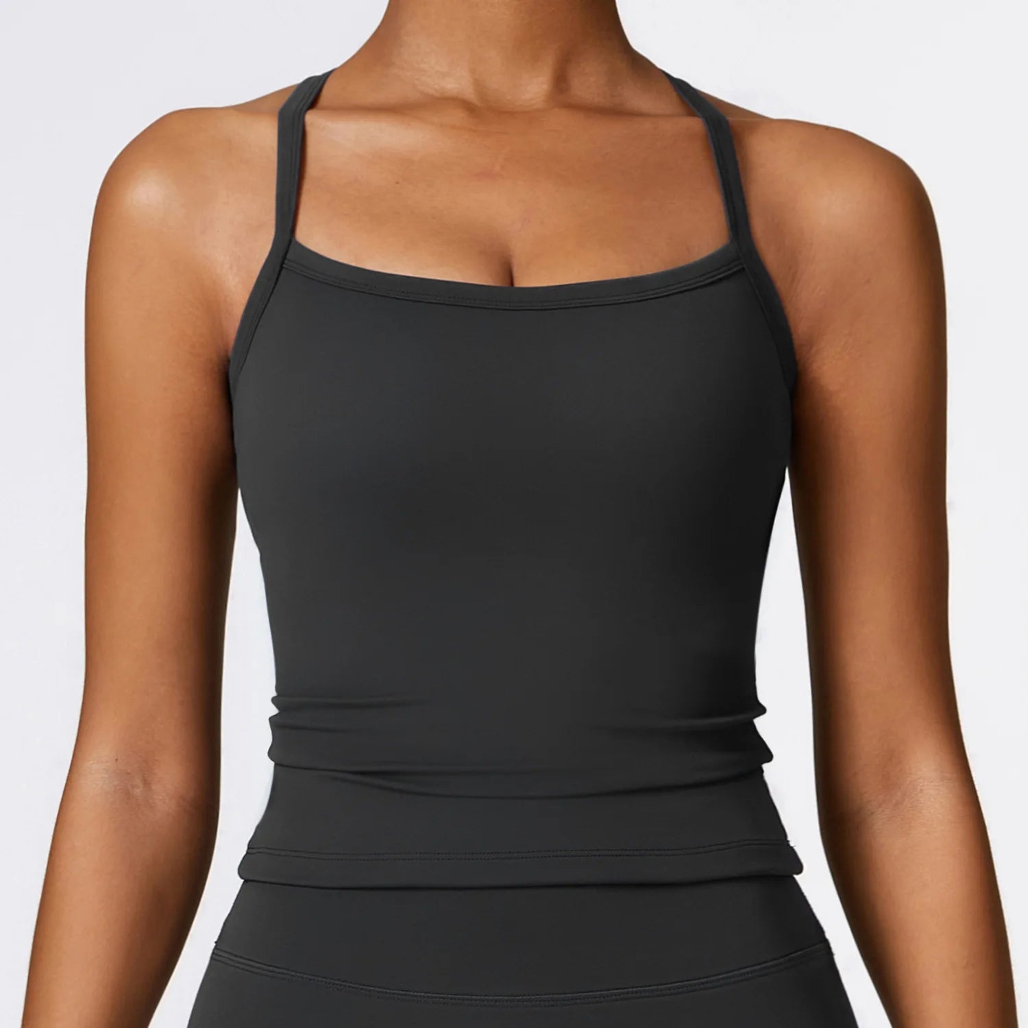 Sutiã esportivo de cordas para mulheres, tops de ginástica, sutiã sexy, reunir fitness, push up, treinamento, corrida, colete esportivo feminino