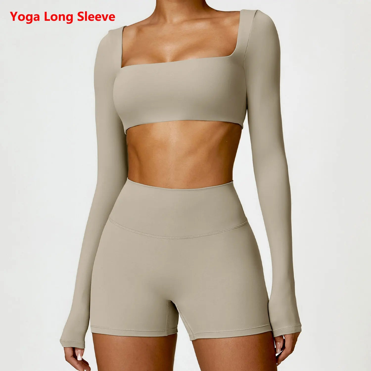 Inverno feminino yoga manga longa ginásio push up fitness topo ao ar livre correndo roupas de fitness escovado camiseta manga longa esportes topo