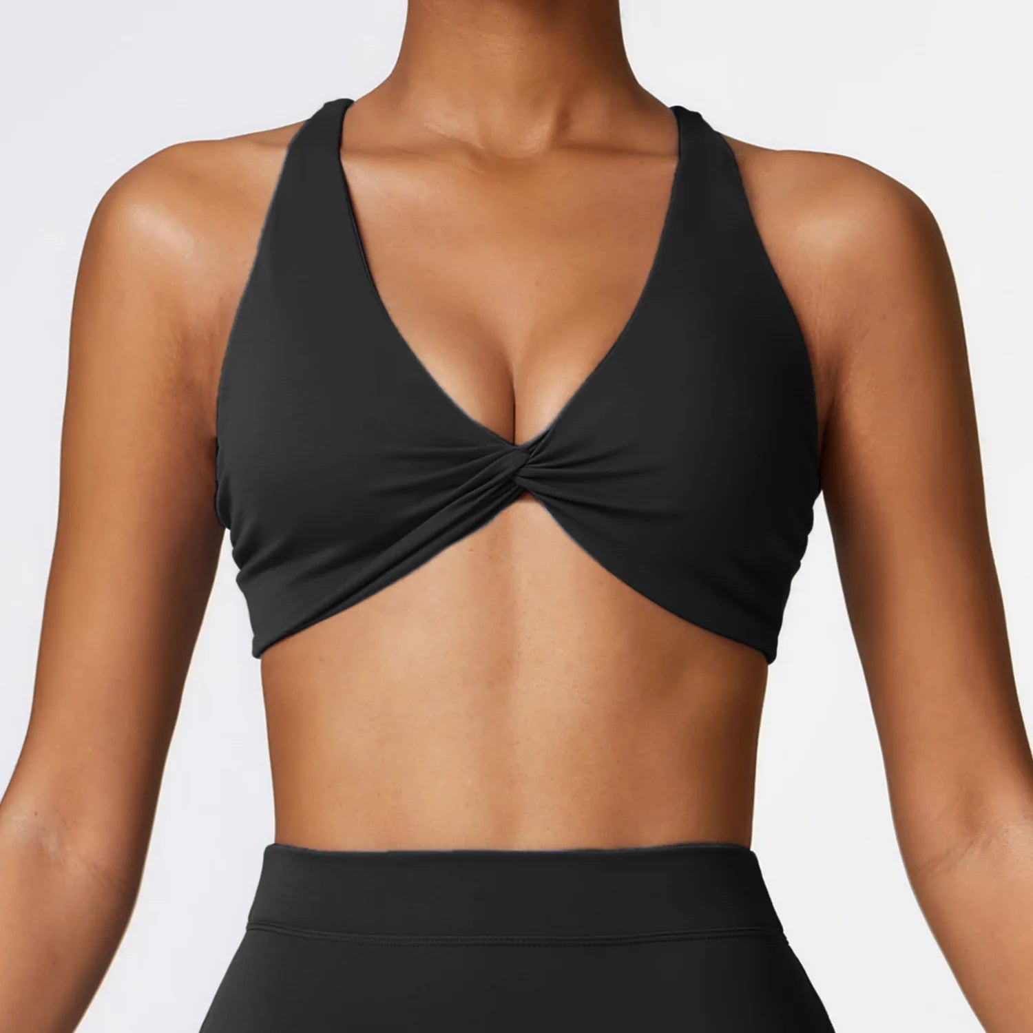 Sutiã esportivo ginásio push up topo feminino roupas de yoga feminino design plissado sutiã treino colheita superior feminino à prova de choque correndo yoga sutiã