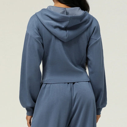 Mulheres zip completo correndo jaquetas relaxar ajuste oversized ginásio de fitness sweatshirts outono casual treino suéteres roupas 2024