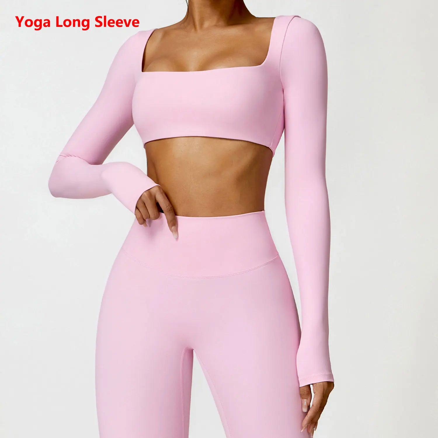 Inverno feminino yoga manga longa ginásio push up fitness topo ao ar livre correndo roupas de fitness escovado camiseta manga longa esportes topo
