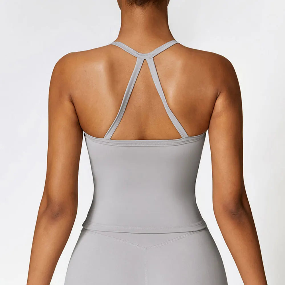 Sutiã esportivo de cordas para mulheres, tops de ginástica, sutiã sexy, reunir fitness, push up, treinamento, corrida, colete esportivo feminino