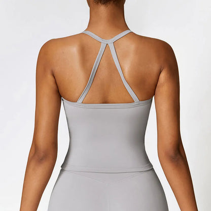 Sutiã esportivo de cordas para mulheres, tops de ginástica, sutiã sexy, reunir fitness, push up, treinamento, corrida, colete esportivo feminino