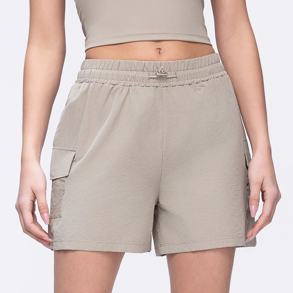Calções femininos esportivos para mulheres ciclismo jogging fitness cintura alta push up ginásio correndo shorts soltos roupas de yoga
