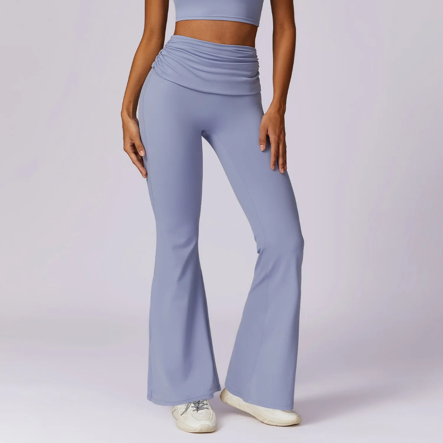 Calças de Yoga Flare para Mulheres, Cintura Alta, Perna Larga, Leggings Alargamento, Treino De Ginástica, Corrida, Fitness, Esportes, Calça Larga, Calças De Dança Latina