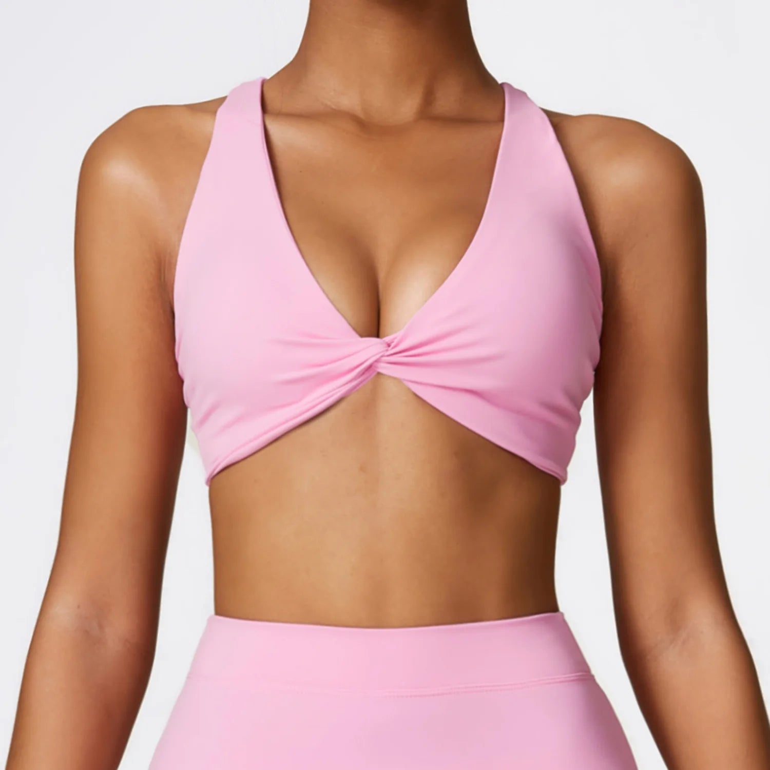 Sutiã esportivo ginásio push up topo feminino roupas de yoga feminino design plissado sutiã treino colheita superior feminino à prova de choque correndo yoga sutiã