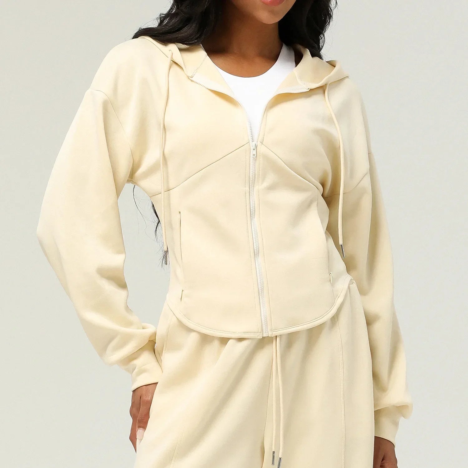 Mulheres zip completo correndo jaquetas relaxar ajuste oversized ginásio de fitness sweatshirts outono casual treino suéteres roupas 2024