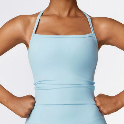 Sutiã esportivo de cordas para mulheres, tops de ginástica, sutiã sexy, reunir fitness, push up, treinamento, corrida, colete esportivo feminino