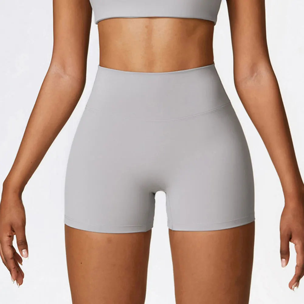 Mulheres yoga shorts de fitness sem costura push up trainning secagem rápida sportwear shorts controle barriga ginásio ciclismo shorts feminino apertado