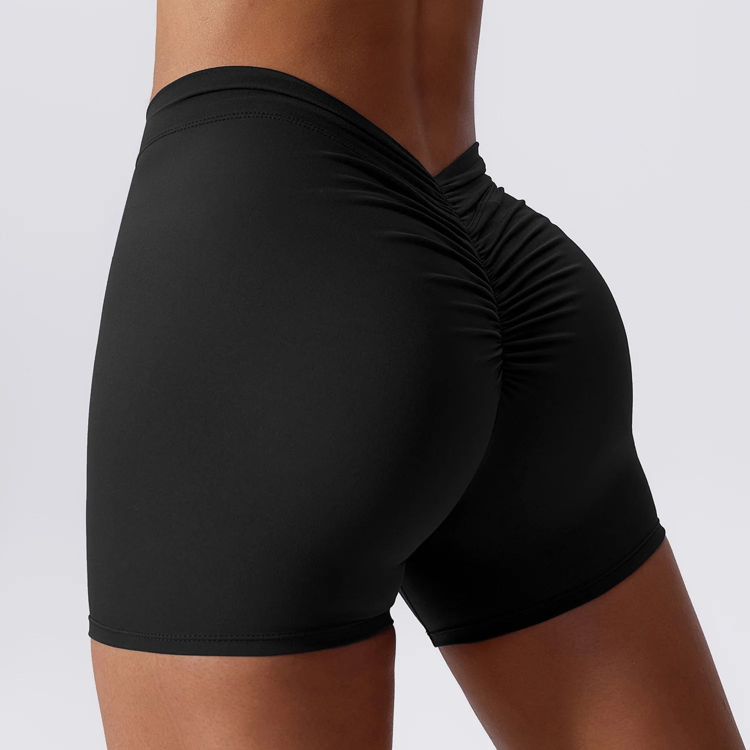 V voltar shorts de yoga para mulheres treino ginásio push up shorts scrunch butt esporte curto fitness collants ciclismo shorts activewear