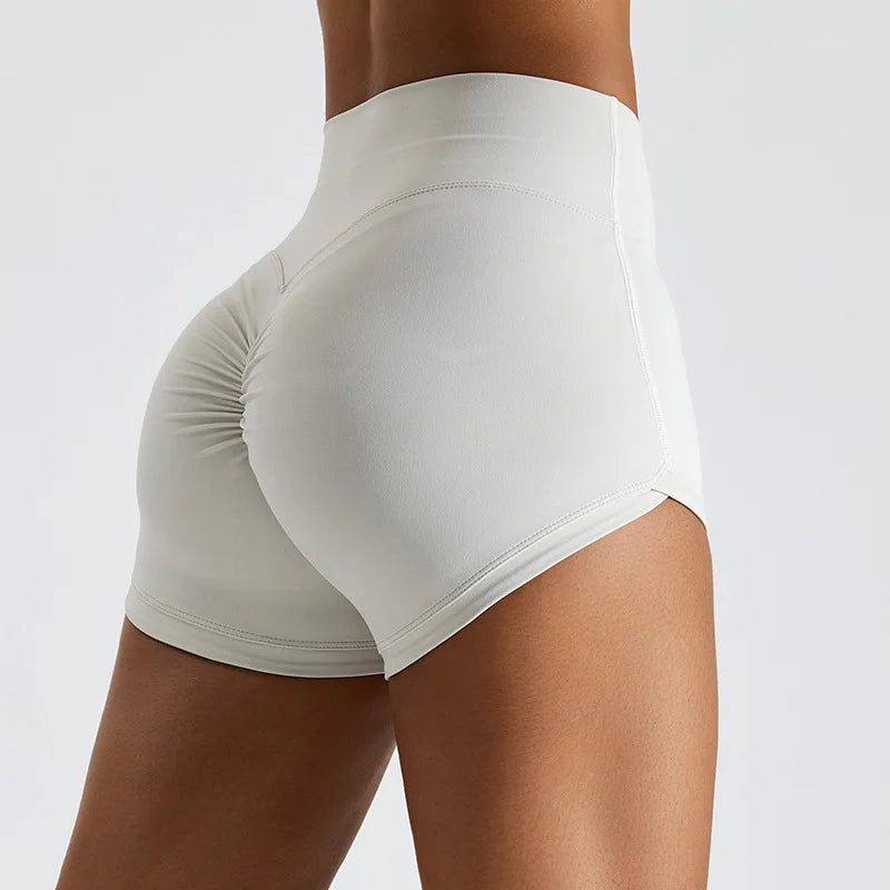 Calções de yoga nádegas elevador scrunch shorts de fitness ginásio legging ciclismo fino ajuste shorts de treino feminino cintura alta calções esportivos