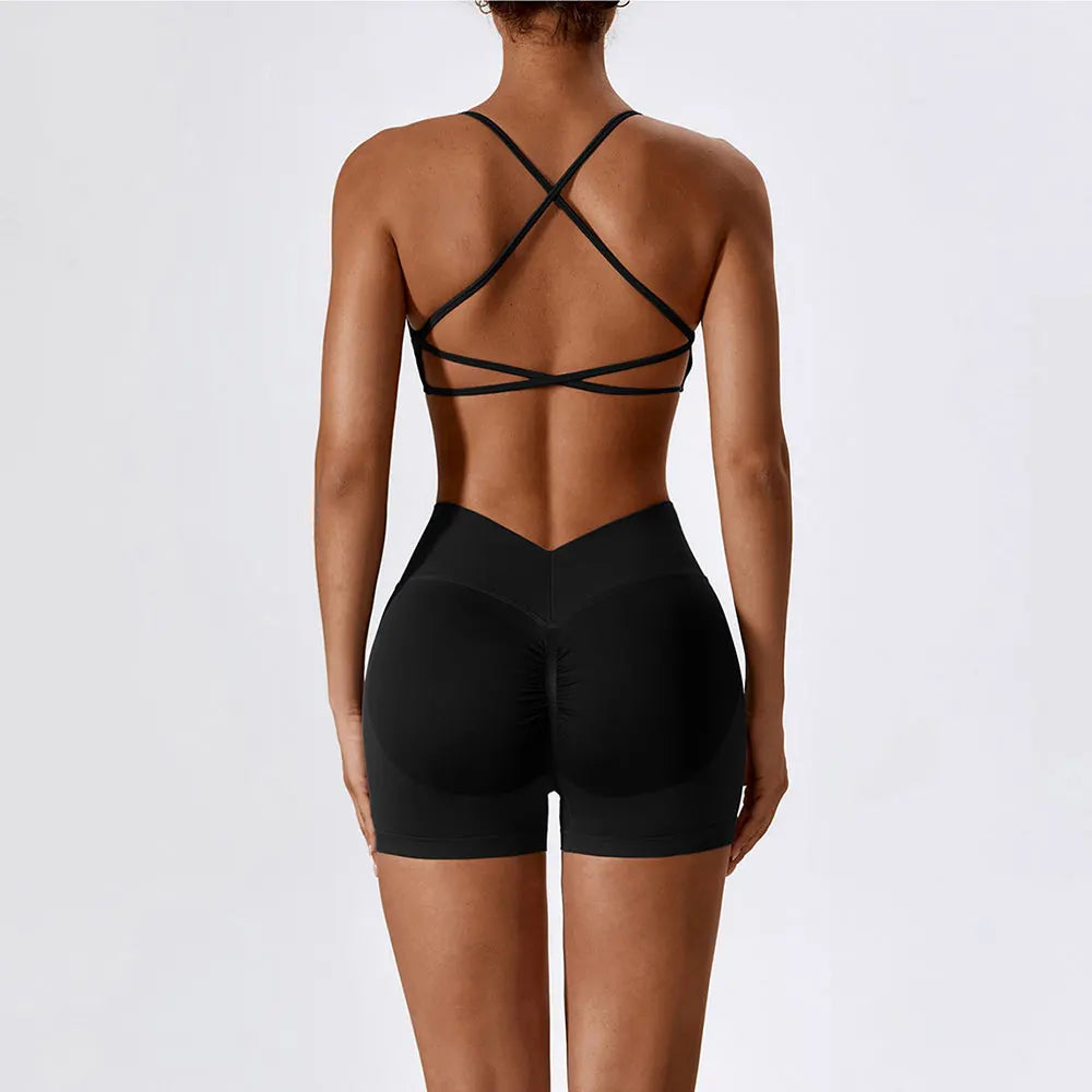 Seamless Yoga Gym Fatos com Shorts para Mulheres, Crop Top, Sutiã Esportivo, Treino, Corrida, Workout Outfit, Fitness Vestuário, 2pcs