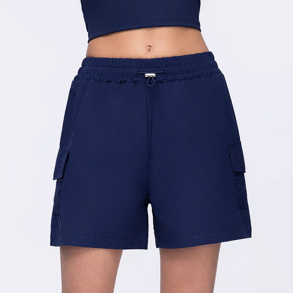 Calções femininos esportivos para mulheres ciclismo jogging fitness cintura alta push up ginásio correndo shorts soltos roupas de yoga