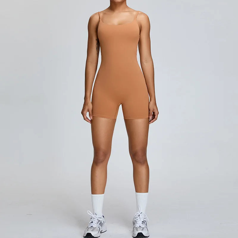 Macacão de yoga feminino conjunto de yoga feminino roupas esportivas de fitness sexy uma peça sutiã esportivo ginásio treino macacões fitness sem costas