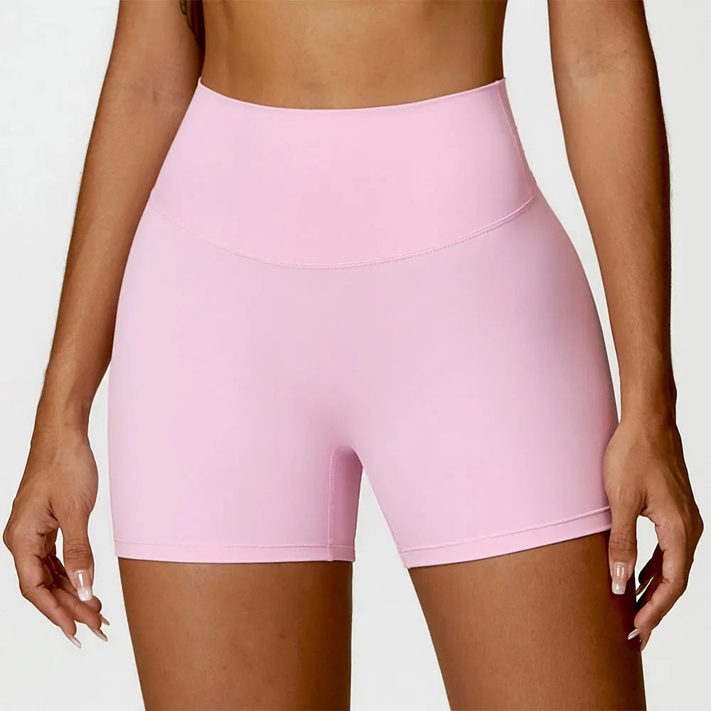 Calções de yoga mulheres shorts de fitness correndo ciclismo shorts respirável esportes leggings cintura alta treino ginásio scrunch butt shorts