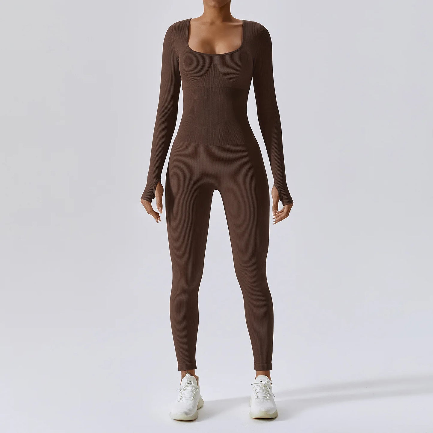 Sem costura yoga terno feminino bodysuit primavera dança roupas de fitness ginásio push up treino bodysuit apertado de manga comprida atlético wear