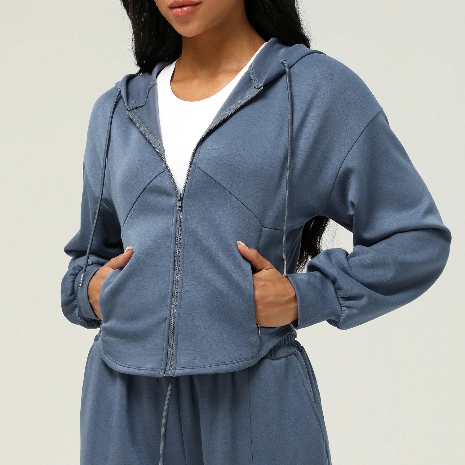 Mulheres zip completo correndo jaquetas relaxar ajuste oversized ginásio de fitness sweatshirts outono casual treino suéteres roupas 2024